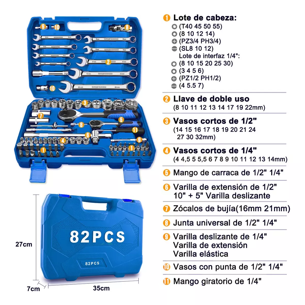 Foto 2 | Juego de Dados Eo Safe Imports Esi13136 82 Piezas