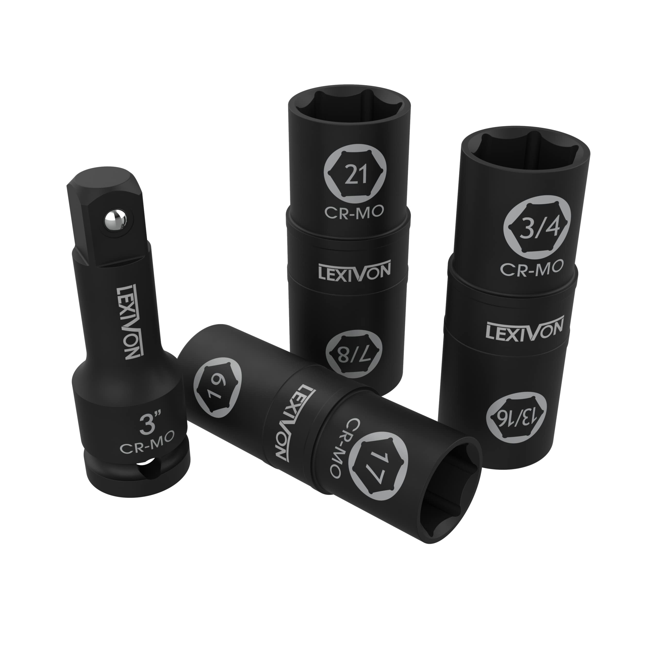 Foto 4 pulgar | Juego De Enchufes De Impacto Lexivon Lx-111 Con 6 Tuercas, Tamaño 17-21 Mm - Venta Internacional.