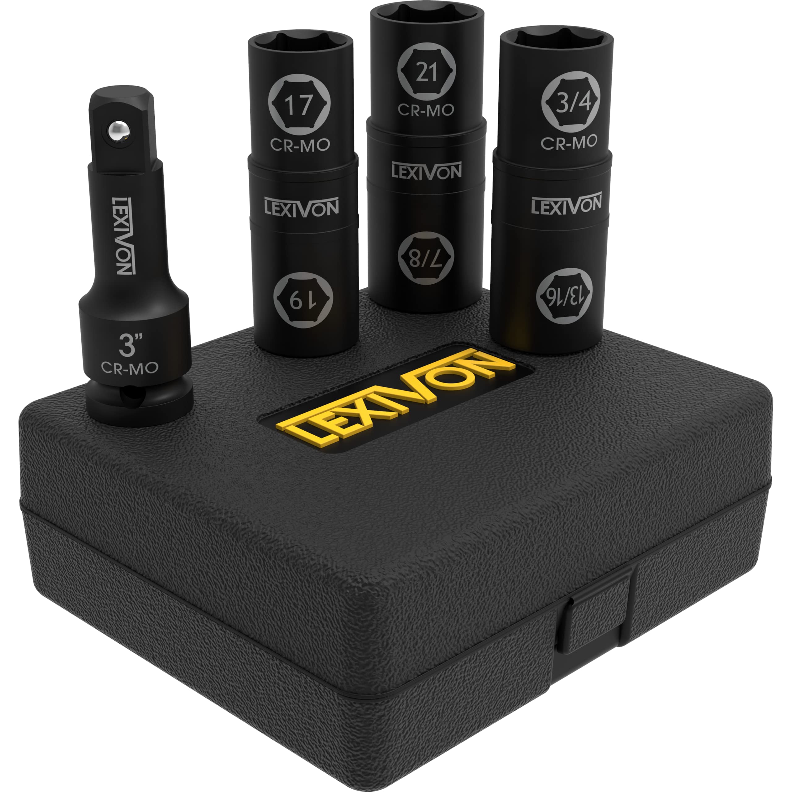 Foto 4 | Juego De Enchufes De Impacto Lexivon Lx-111 Con 6 Tuercas, Tamaño 17-21 Mm - Venta Internacional.