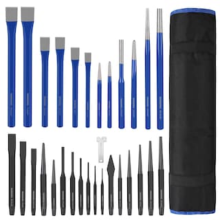 Foto 1 | Juego De Perforadoras Y Cinceles Workpro, 30 Unidades, Muy Resistentes, Con Bolsa Enrollable - Venta Internacional.