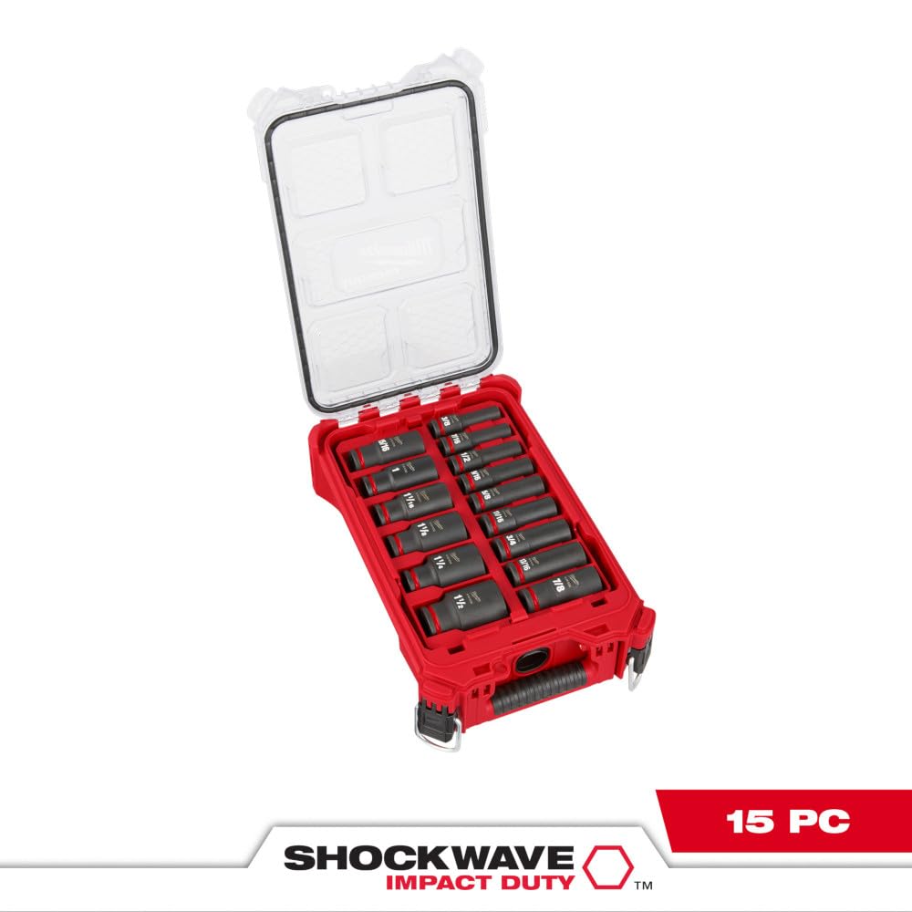 Foto 2 | Juego De Enchufes Milwaukee Impact Sae 1/2 Pulgada 49-66-6802 - Venta Internacional.