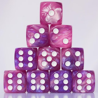 Foto 1 | Juego De Dados Acrílicos 16 Mm 10 Piezas D6 Para Juegos De Mesa Rpg Mtg Dnd - Venta Internacional.
