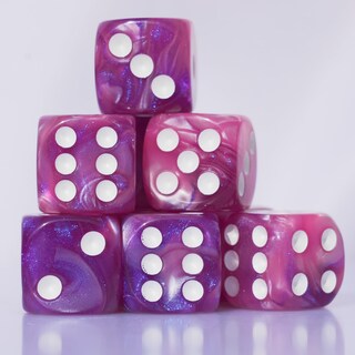 Foto 3 | Juego De Dados Acrílicos 16 Mm 10 Piezas D6 Para Juegos De Mesa Rpg Mtg Dnd - Venta Internacional.