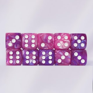 Foto 4 | Juego De Dados Acrílicos 16 Mm 10 Piezas D6 Para Juegos De Mesa Rpg Mtg Dnd - Venta Internacional.