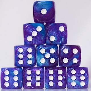 Foto 1 | Juego De Dados Acrílicos 16 Mm 10 Piezas D6 Para Juegos De Mesa Rpg Mtg Dnd - Venta Internacional.