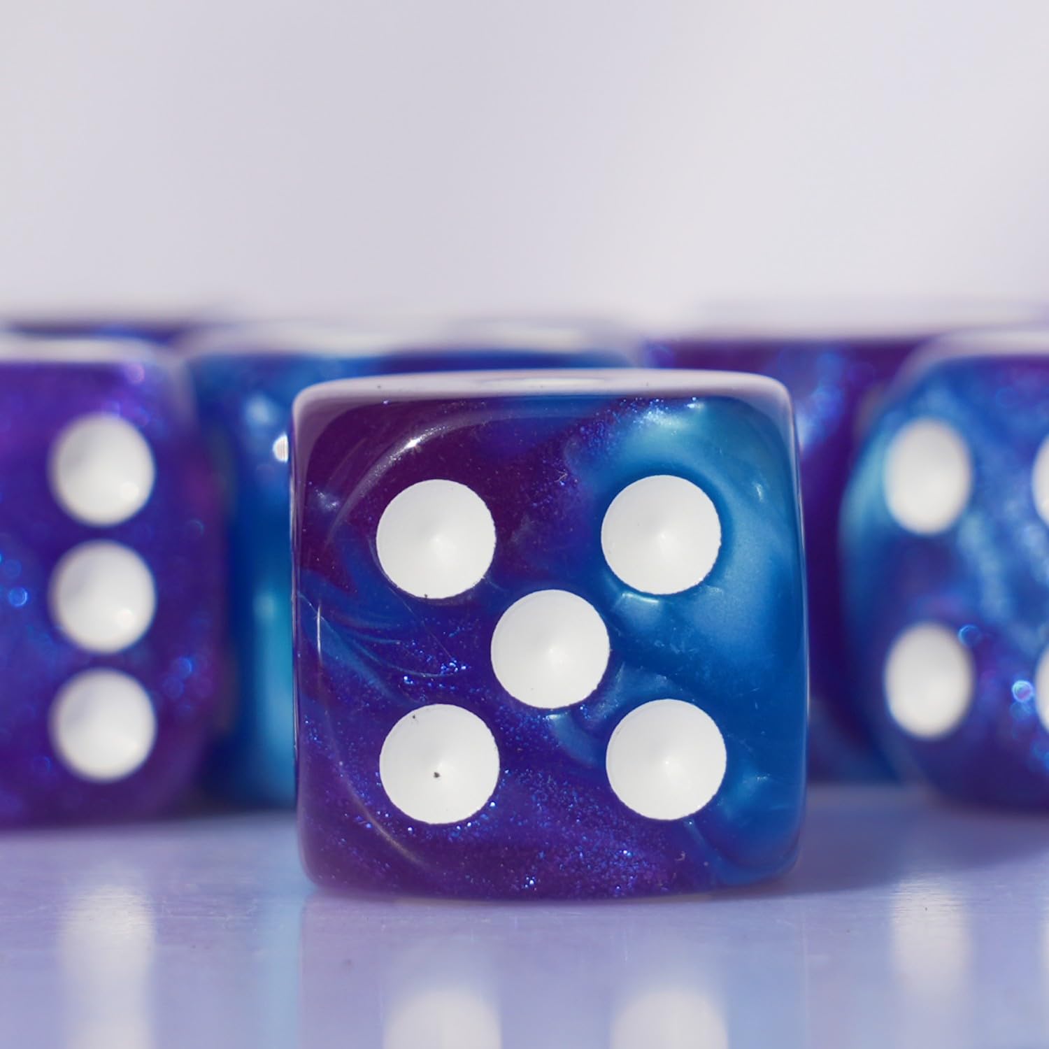 Foto 6 pulgar | Juego De Dados Acrílicos 16 Mm 10 Piezas D6 Para Juegos De Mesa Rpg Mtg Dnd - Venta Internacional.