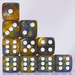 Foto 2 | Juego De Dados Acrílicos De 16 Mm, 10 Piezas, Para Juegos De Mesa Rpg Mtg Dnd - Venta Internacional.