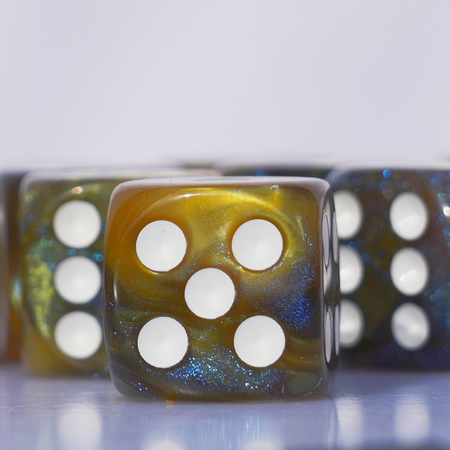 Foto 4 | Juego De Dados Acrílicos De 16 Mm, 10 Piezas, Para Juegos De Mesa Rpg Mtg Dnd - Venta Internacional.