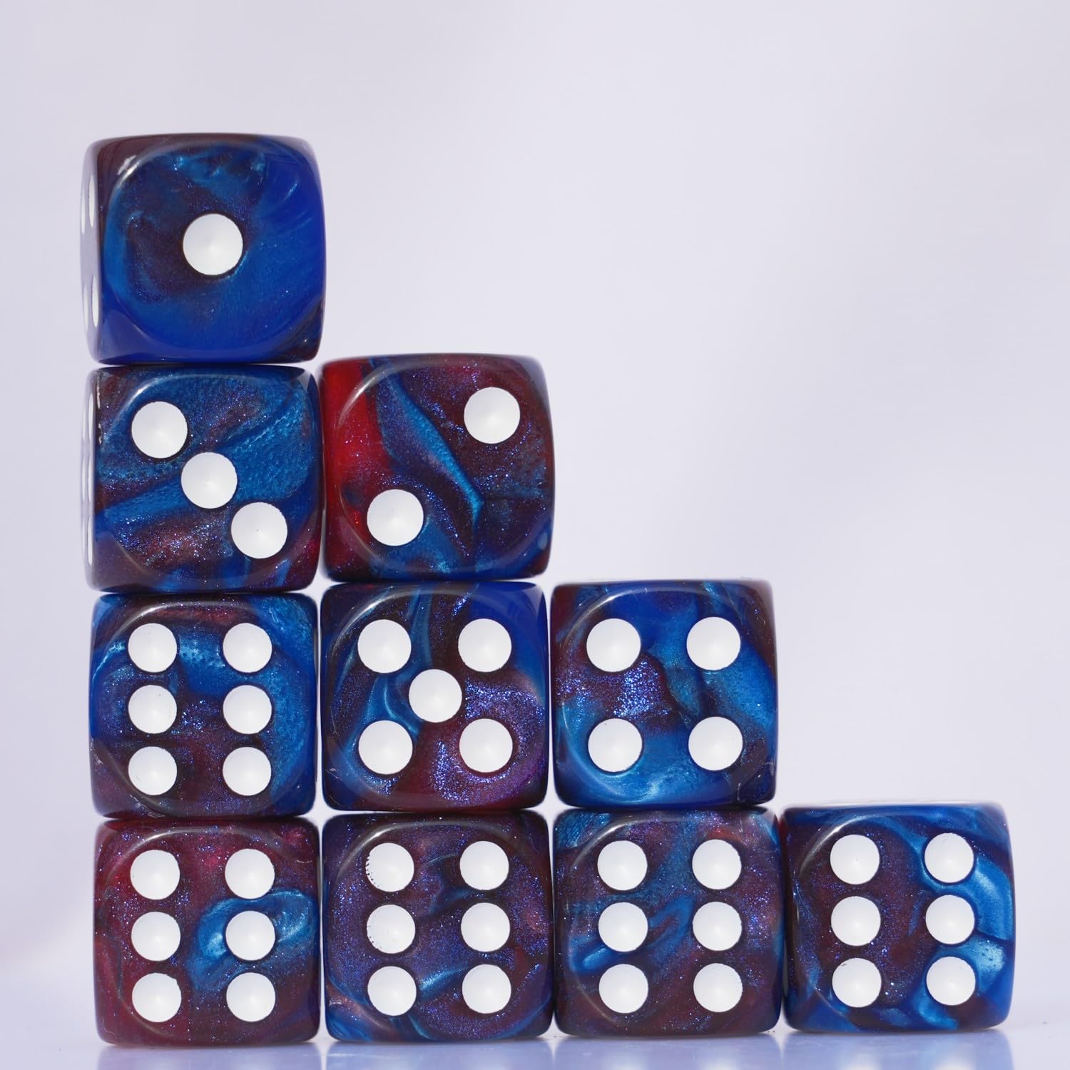 Foto 3 pulgar | Juego De Dados Acrílicos De 16 Mm, 10 Piezas, Para Juegos Rpg Mtg Dnd - Venta Internacional.