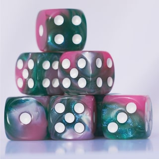 Foto 3 | Juego De Dados Acrílicos De 10 Piezas De 16 Mm Para Juegos De Mesa Rpg Mtg Dnd - Venta Internacional.