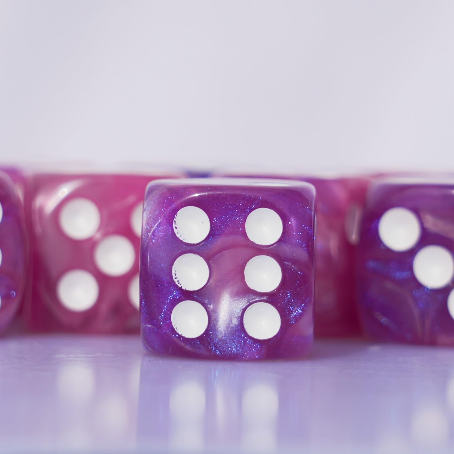Foto 5 | Juego De Dados Acrílicos 16 Mm 10 Piezas D6 Para Juegos De Mesa Rpg Mtg Dnd - Venta Internacional.