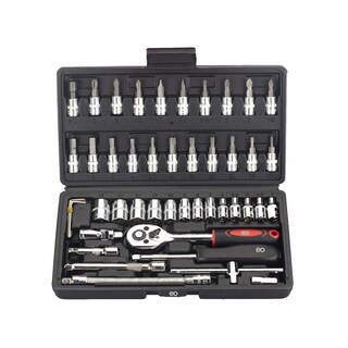 Foto 1 | Juego De Herramientas Mecanica Dados Acerokit46 Pzas Eo Safe Imports Esi-5261-1 Negro