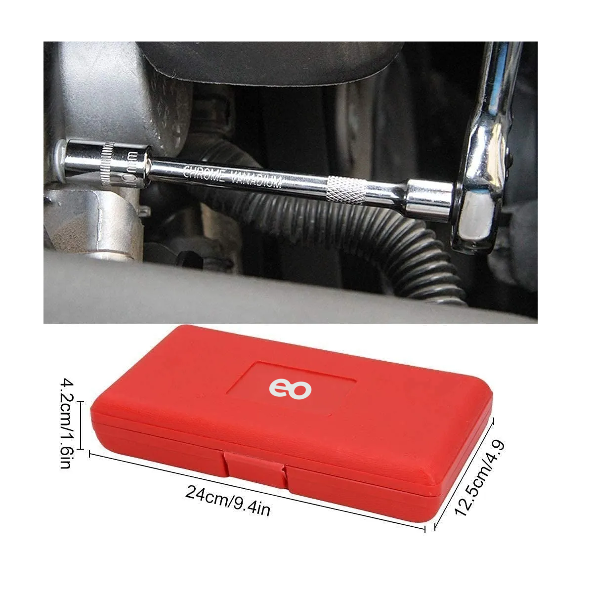 Foto 4 pulgar | Kit De Herramientas Mecanica 46 Pz Eo Safe Imports Esi-3215-1 Rojo