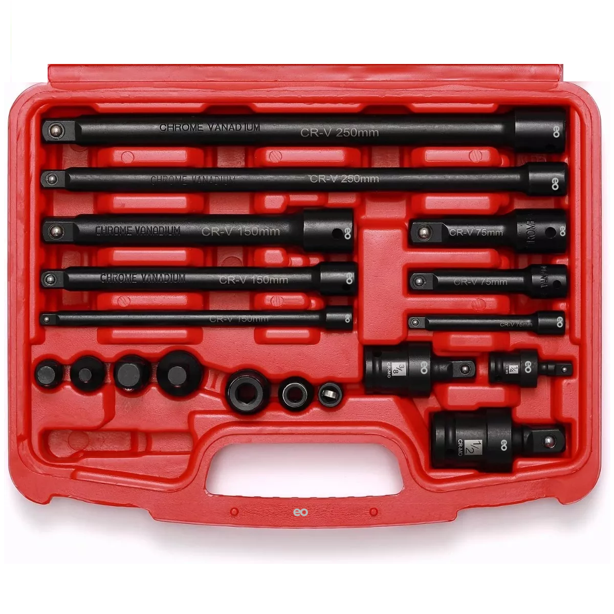 Foto 2 pulgar | Adaptador Accesorios Taladro Dados Impacto Uso Pesado Set 18pz Eo Safe Imports Esi-13105 Negro
