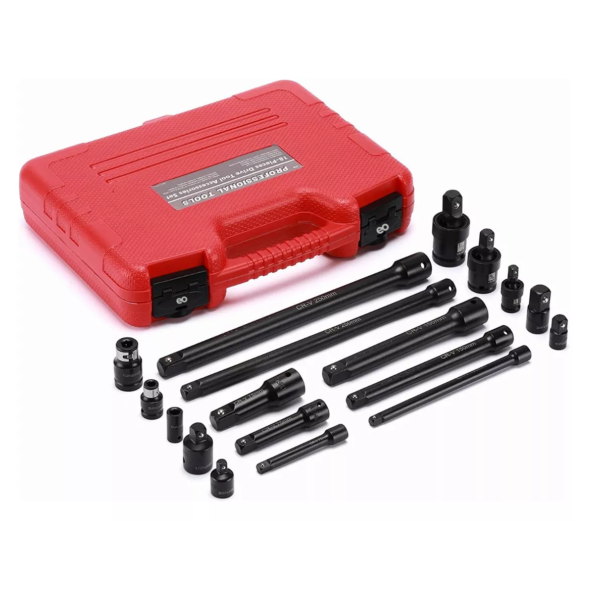 Foto 4 pulgar | Adaptador Accesorios Taladro Dados Impacto Uso Pesado Set 18pz Eo Safe Imports Esi-13105 Negro