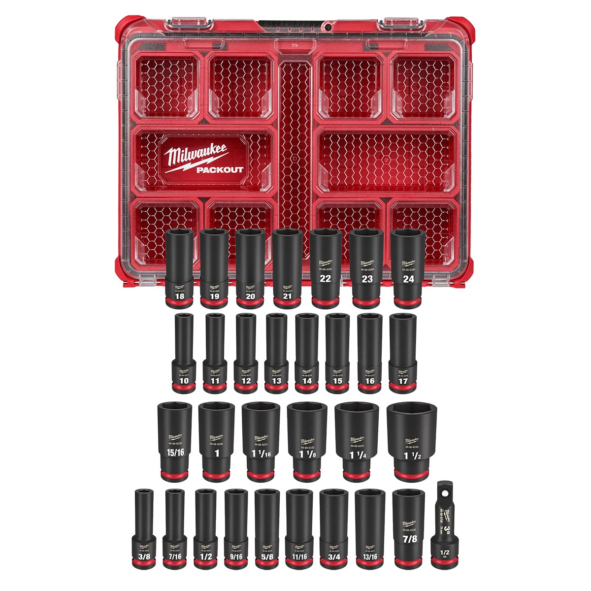 Juego De Enchufes Milwaukee Impact Duty 1/2 Pulgada 49-66-6806 - Venta Internacional.