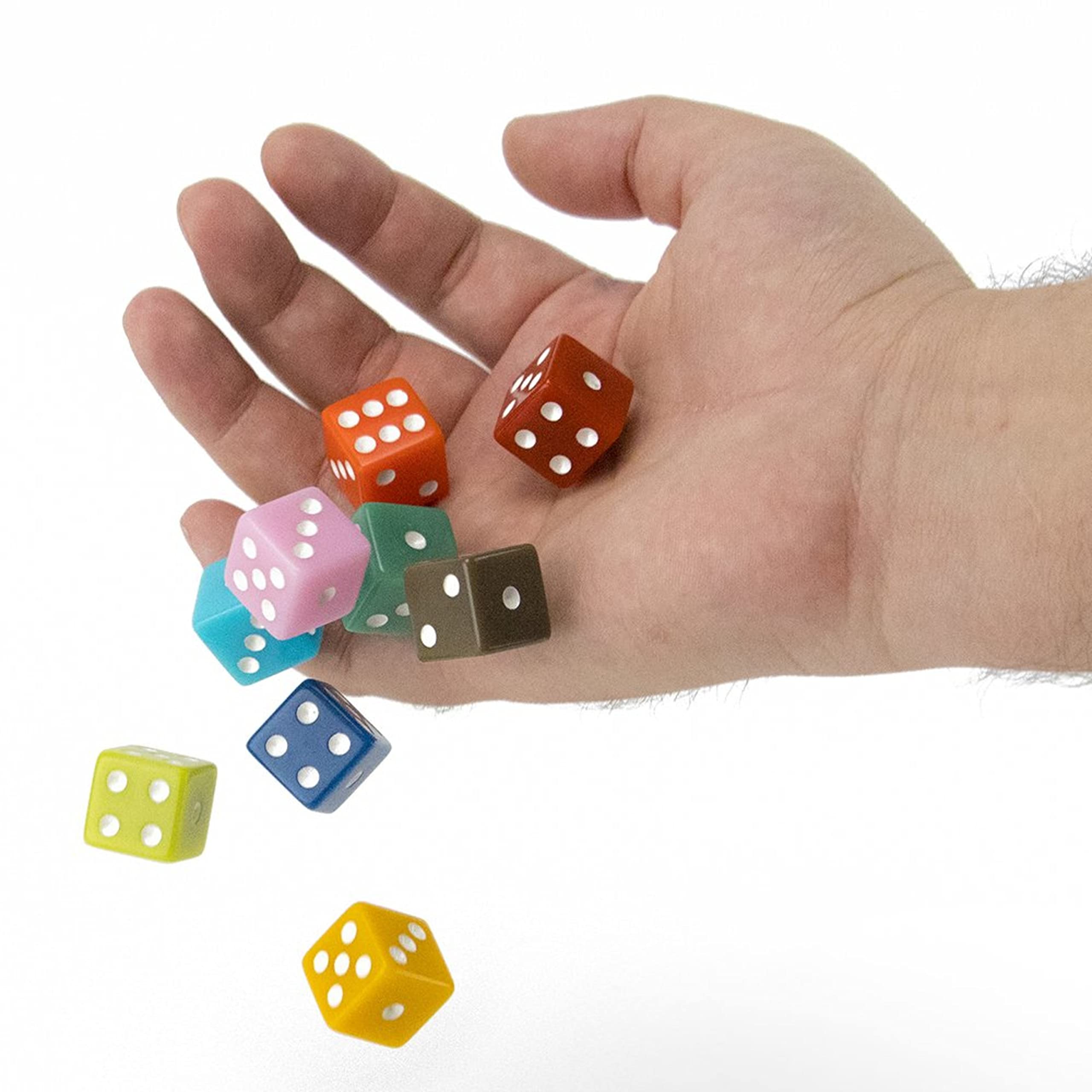 Foto 5 pulgar | Juego De Dados Brybelly, 50 Unidades, 6 Caras, 16 Mm, Colores Vintage - Venta Internacional.