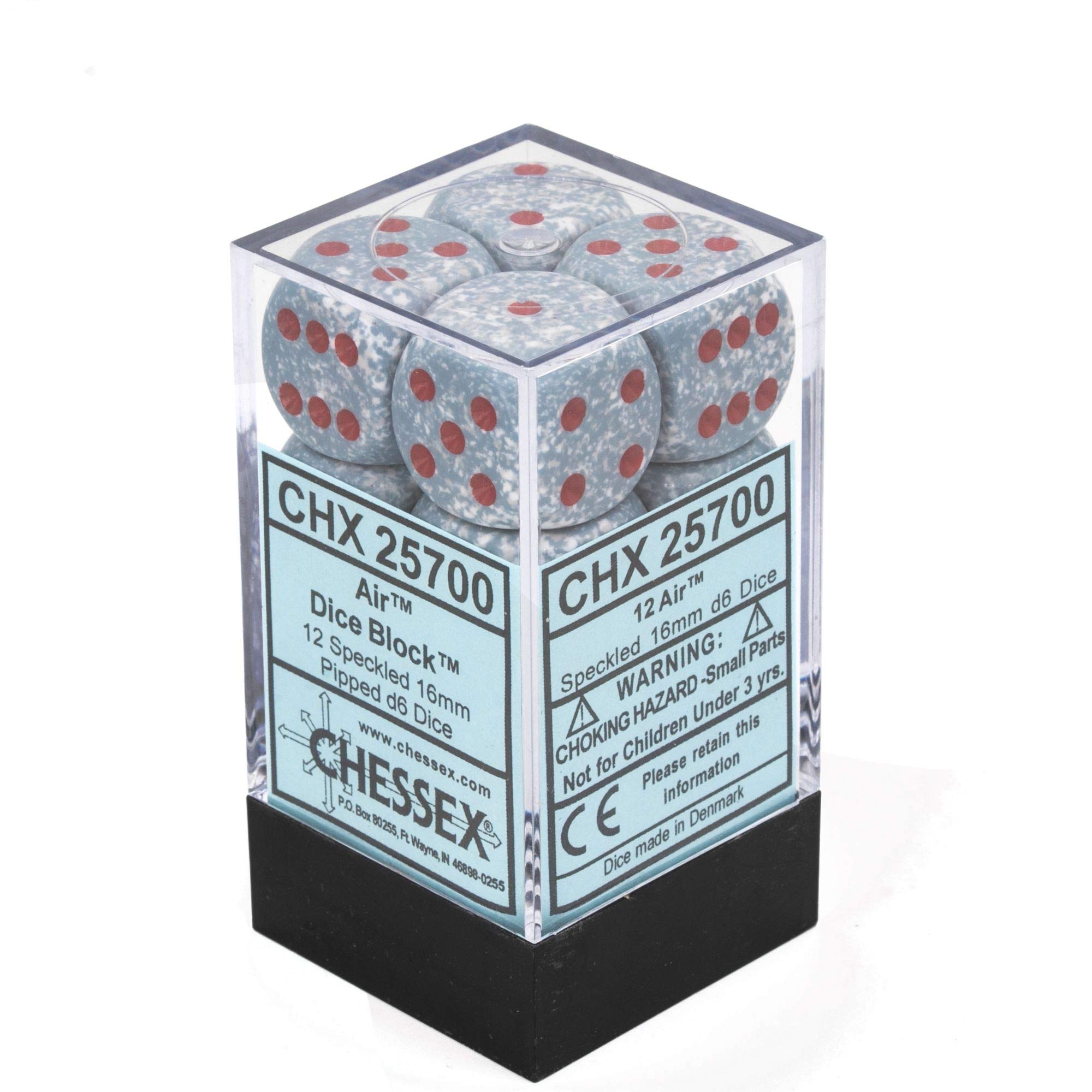 Foto 4 | Juego De Dados Chessex Air Sketled, 16 Mm, Seis Caras (12) - Venta Internacional.