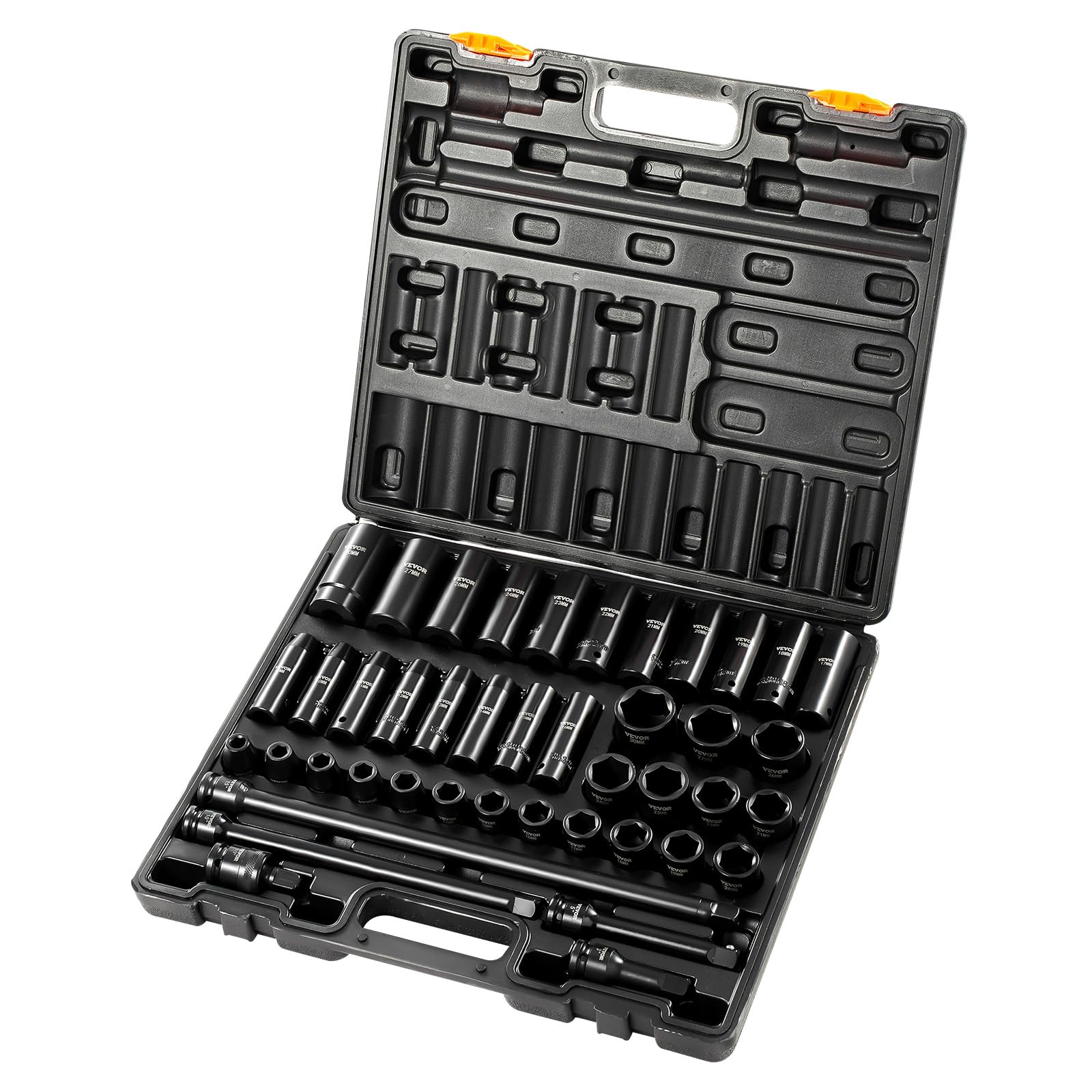 Foto 1 | Impact Socket Set Vevor, 43 Unidades, Disco De 1/2 Pulgada Con 4 Barras De Extensión - Venta Internacional.