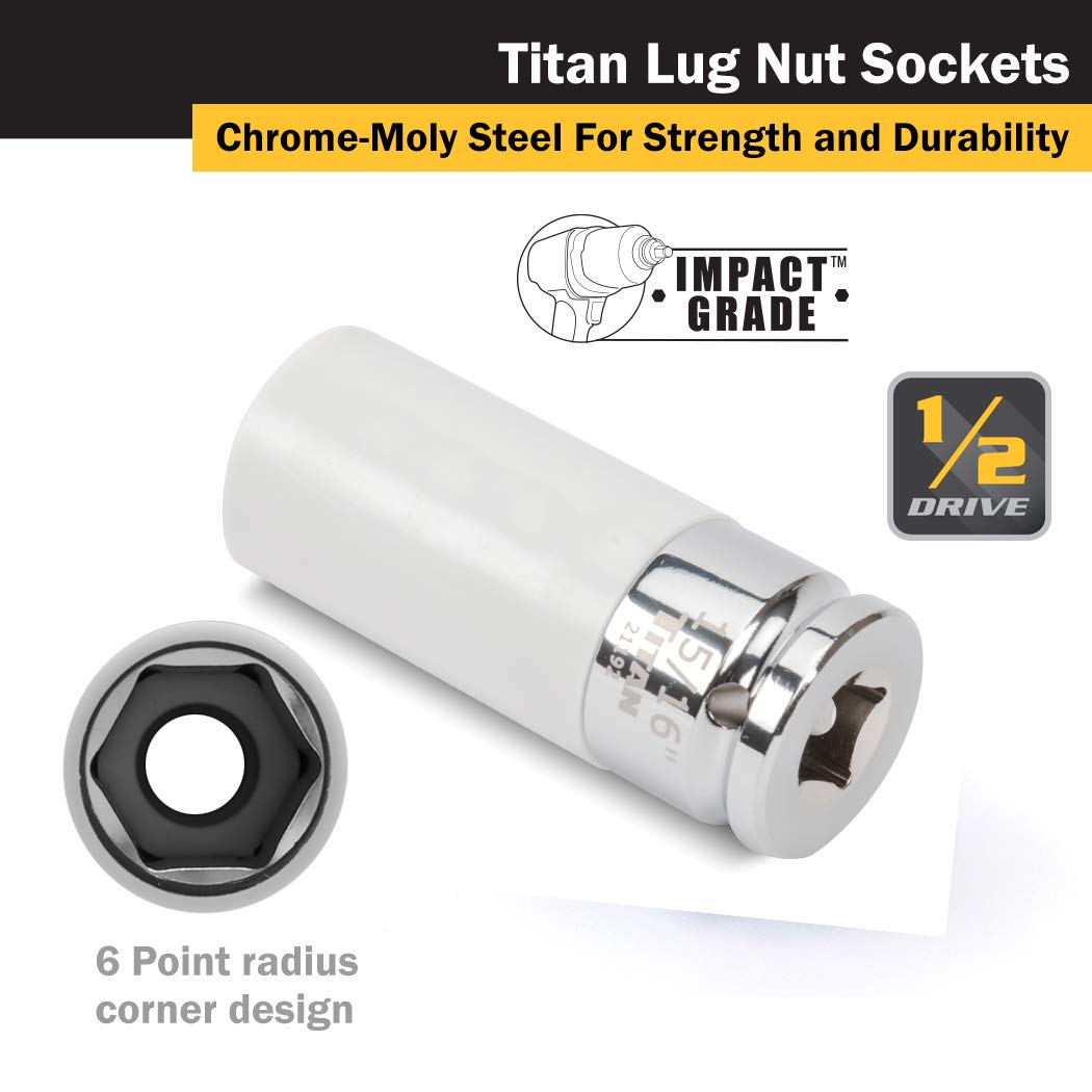 Foto 4 pulgar | Tuerca Y Tuerca Titan 21192 1/2 Drive X 15/16, No Estropeado - Venta Internacional.