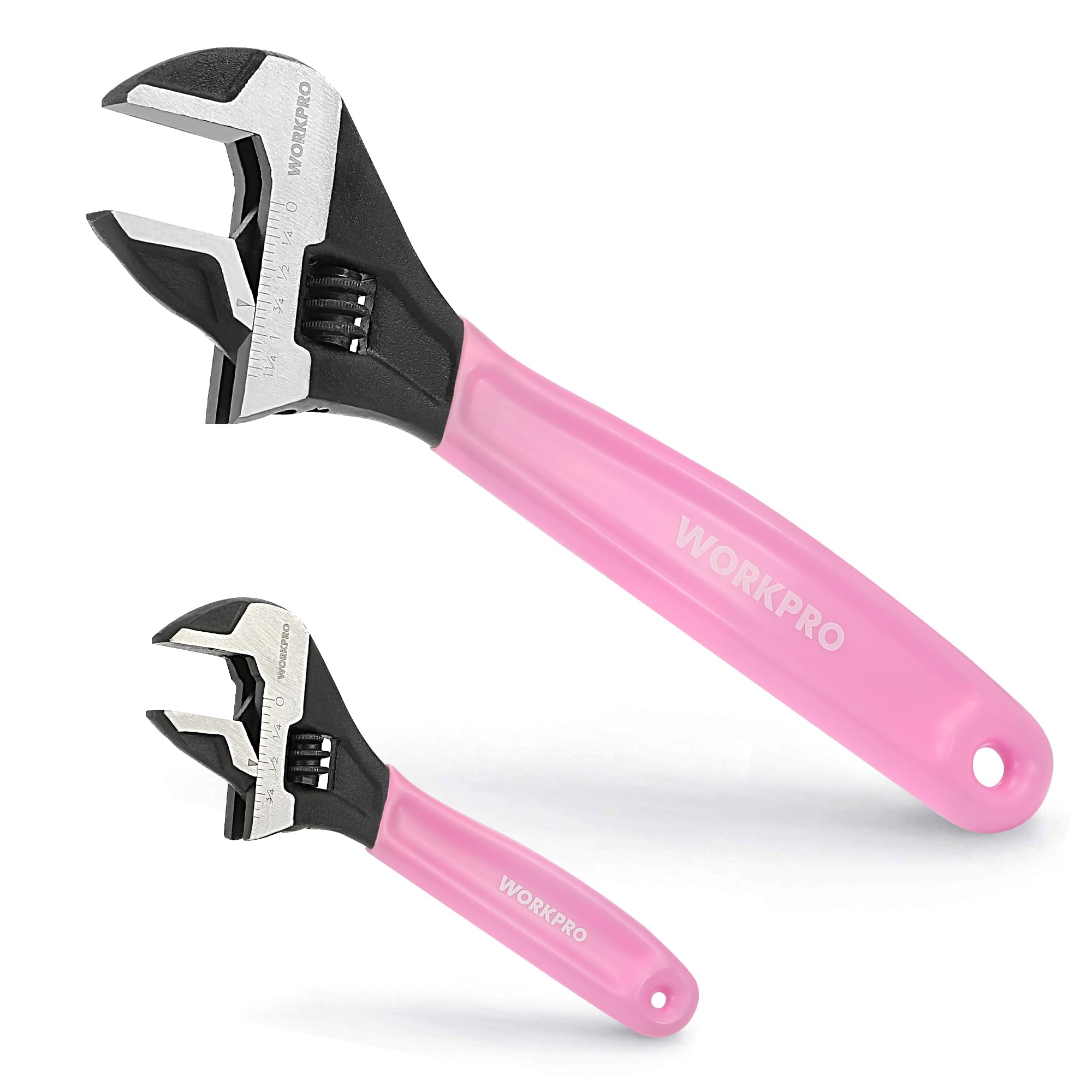 Foto 2 pulgar | Juego De Llaves Ajustables Workpro Pink De 15 Cm Y 25 Cm De Acero Cr-v - Venta Internacional.
