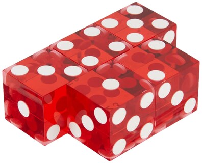 Foto 1 | Casino Dice Trademark Poker 10-dc19red 19 Mm Grado A (rojo) - Venta Internacional.
