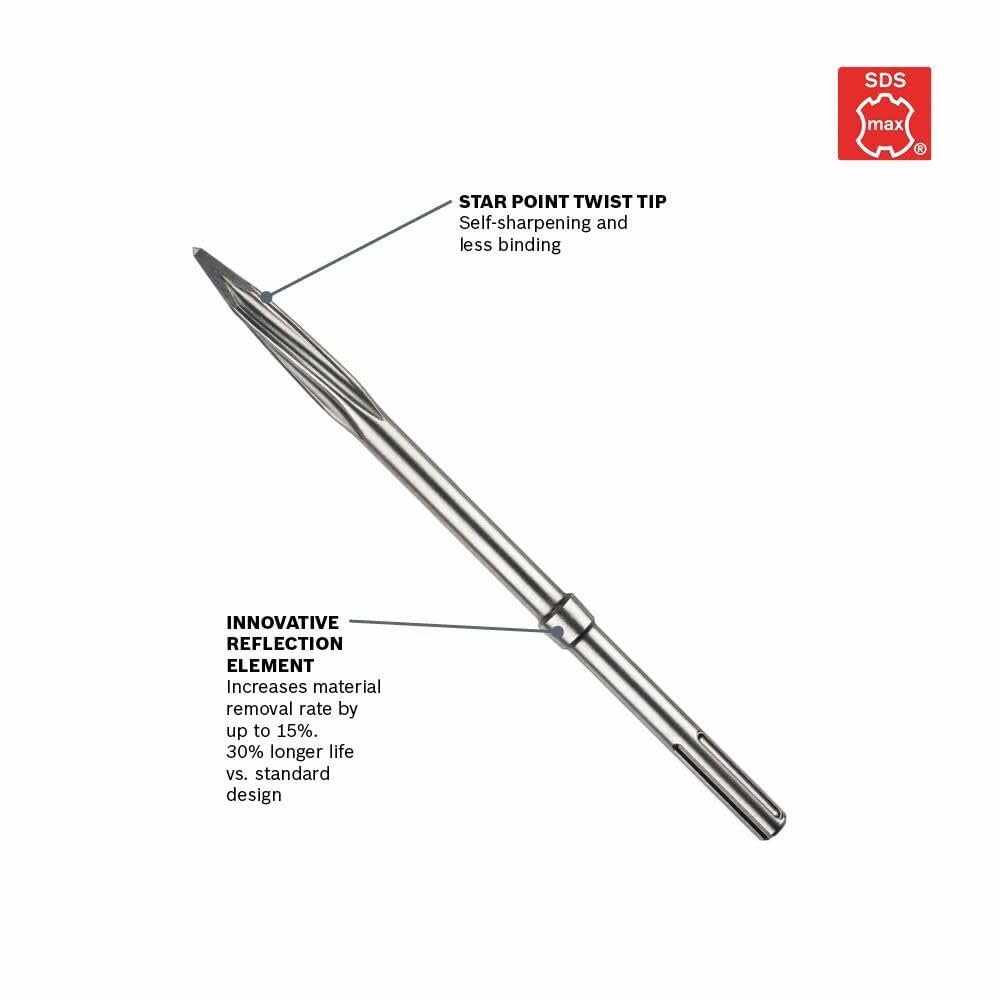 Foto 4 pulgar | Cincel Twist Sds-max Hammer Steel Bosch Hs1936 40 Cm - Venta Internacional