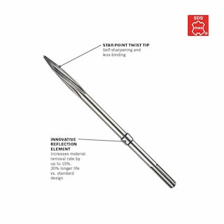 Foto 3 | Cincel Twist Sds-max Hammer Steel Bosch Hs1936 40 Cm - Venta Internacional