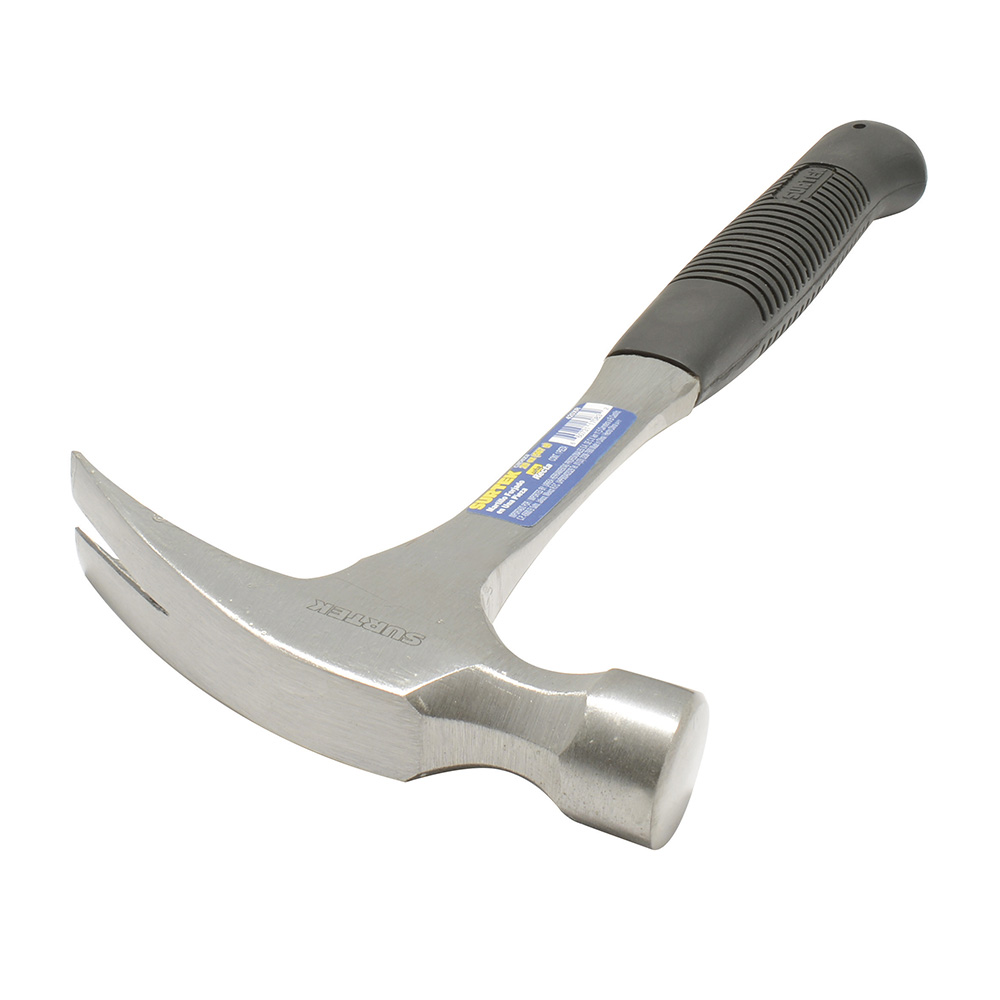 Martillo De Uña Recta Forjada En Una Pieza Con Mango De Neopreno De 14'', 20 Oz Surtek