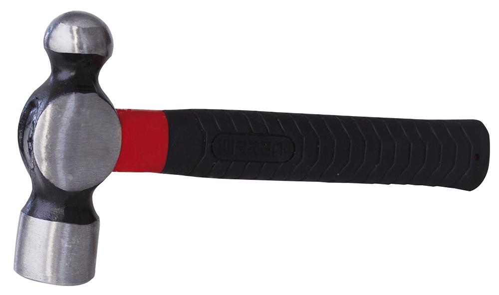 Martillo De Bola Forjada Con Mango De Fibra De Vidrio Anti-vibración Corto De 9'', 24 Oz Urrea