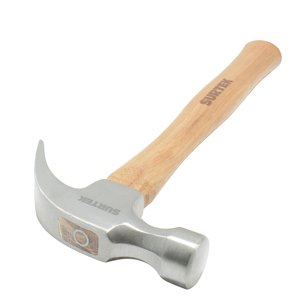 Foto 2 pulgar | Martillo De Uña Curva Pulido Con Mango De Madera De 11'', 8 Oz Surtek