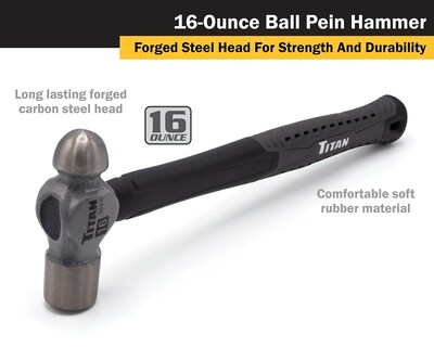 Foto 5 | Set De Martillos Ball Peen Titan 63302 De 240 Ml Y 480 Ml - Venta Internacional.