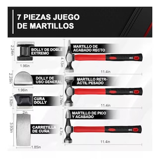 Foto 2 | Language Martillo Kit Juego De 7 Piezas Eo Safe Imports Esi-14105-1multicolor