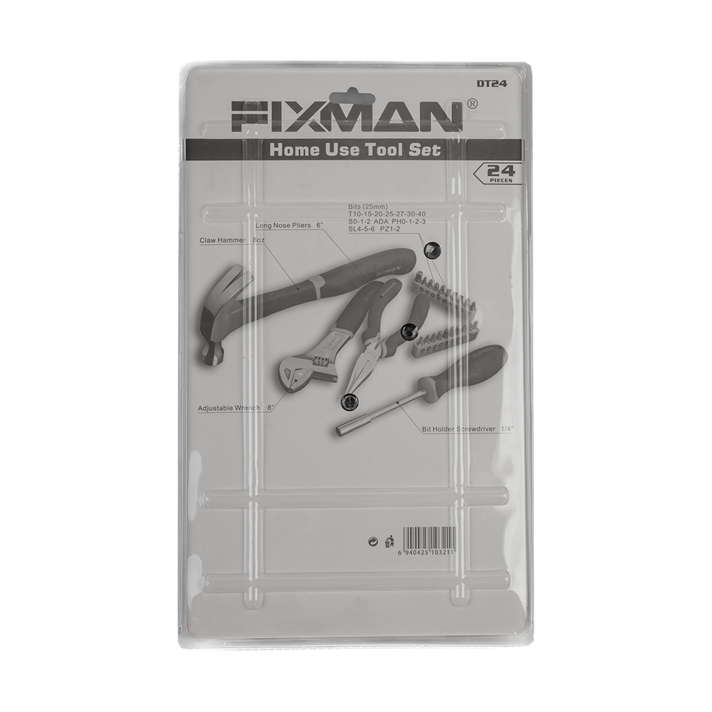 Foto 2 | Juego De 24 Herramientas Uso Doméstico Fixman Dt24