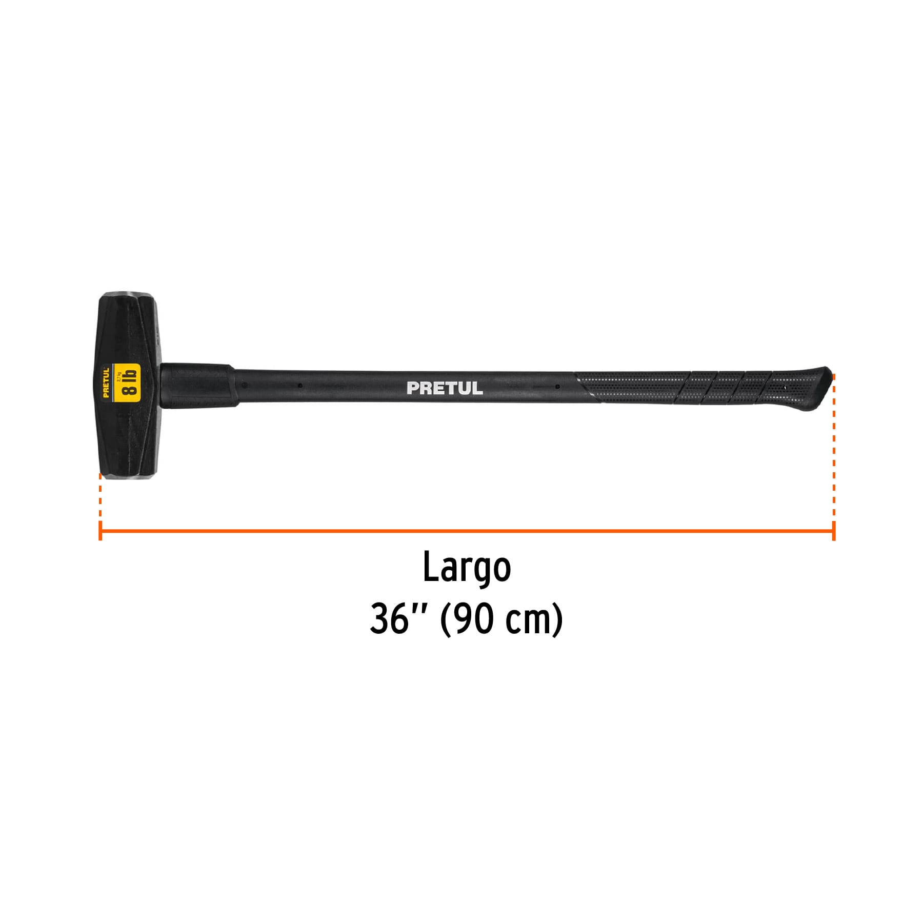Foto 4 pulgar | Marro Tipo Nevada Pretul Md8mp Negro 8 lbs Mango 36 Pulgadas