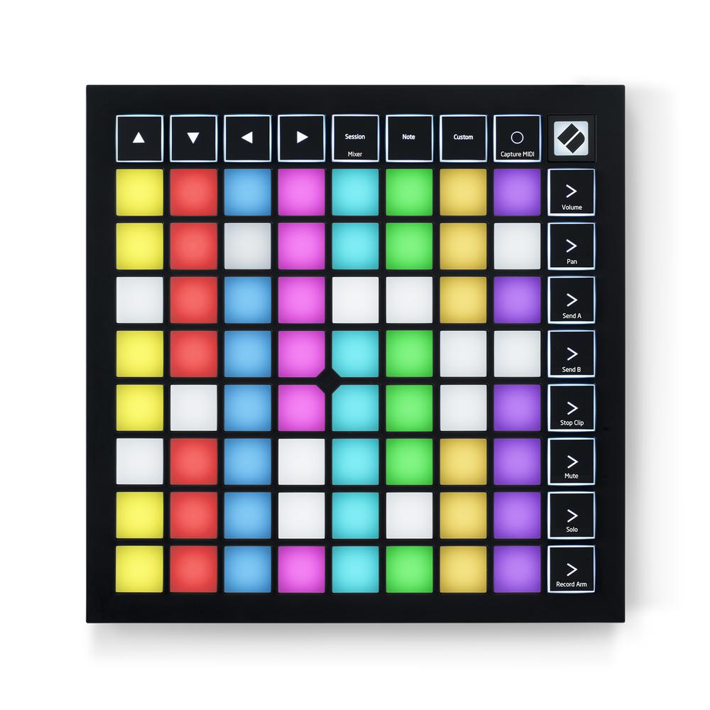 Controlador Midi Novation Launchpad X Color Negro De 64 Pads