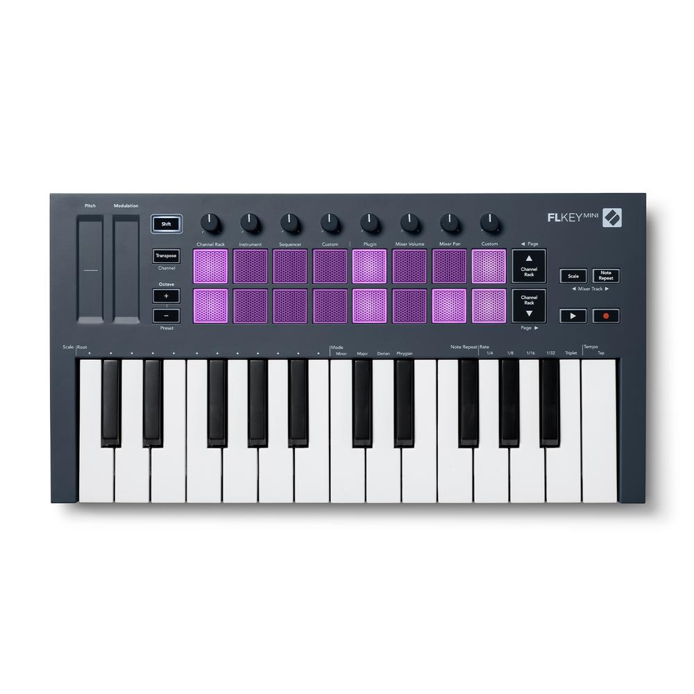 Teclado Midi Novation Flkey Mini Color Negro De 25 Mini Teclas