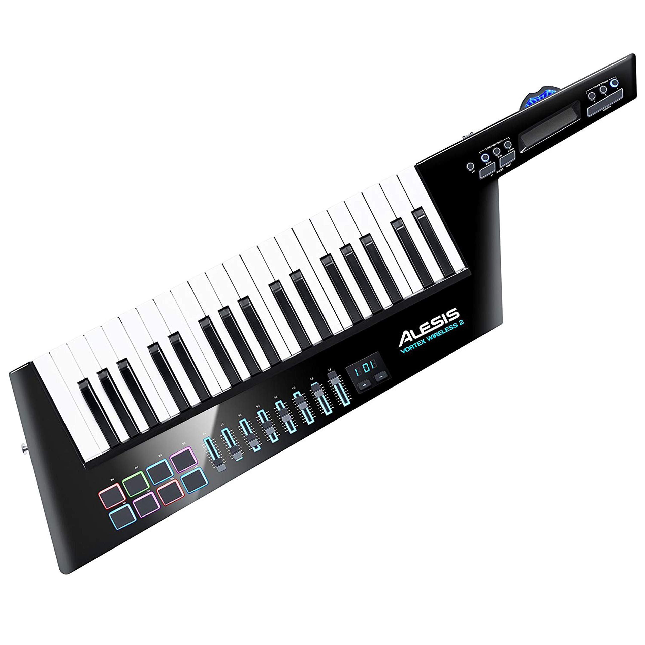 Controlador Keytar Alesis Vortex Wireless 2 Usb Midi Negro - Venta Internacional.
