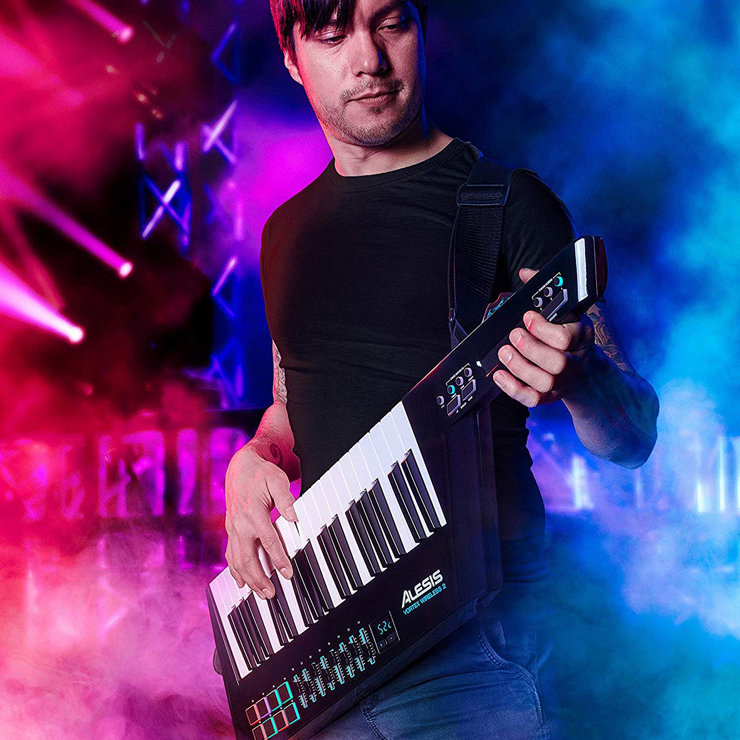 Foto 3 pulgar | Controlador Keytar Alesis Vortex Wireless 2 Usb Midi Negro - Venta Internacional.