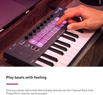 Foto 5 | Controlador De Teclado Midi Novation Flkey Mini Usb De 25 Teclas - Venta Internacional.