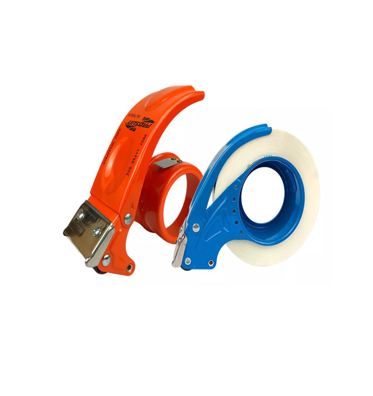 Foto 4 pulgar | Despachador, Cortador De Cinta Metálico Cintas Adhesivas Naranja