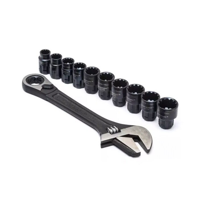 Llave Matraca Ajustable Con 10 Dados Crescent Cptaw8 $1,012