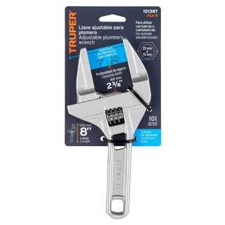 Foto 2 | Llave Ajustable Truper PEA-8 para Plomero 8''
