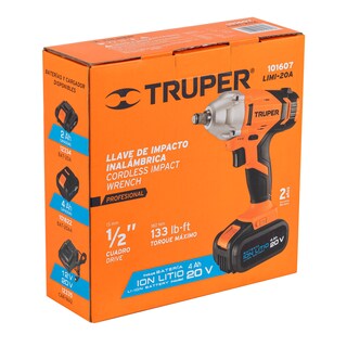 Foto 2 | Llave de Impacto Truper LIMI-20A color Naranja