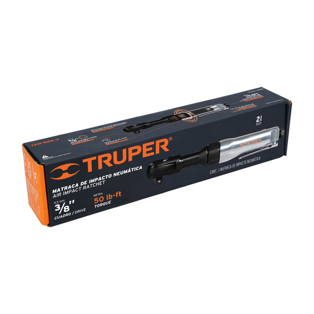 Foto 3 | Matraca Neumática 3/8" Truper Tpn-886-2 color Negro