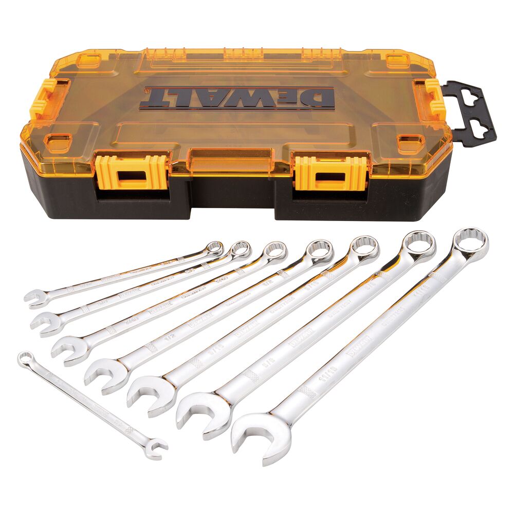 Juego de Llaves Inglesas Métricas DeWalt DWMT73809 color Plata 8 Piezas