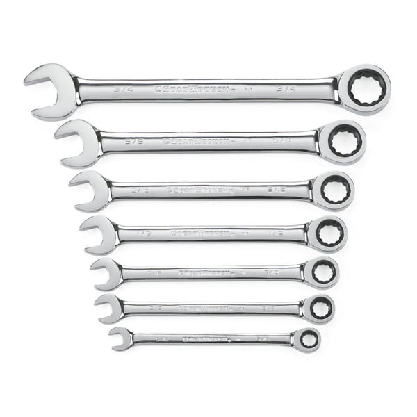 Juego de Llaves Combinadas con Matraca Sae Gearwrench 9317 7 Piezas