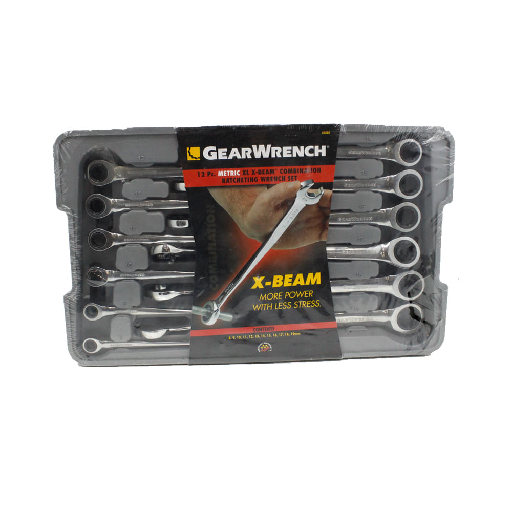 Juego De Llaves con Matraca Métricas 12 Pz. Gearwrench 85888