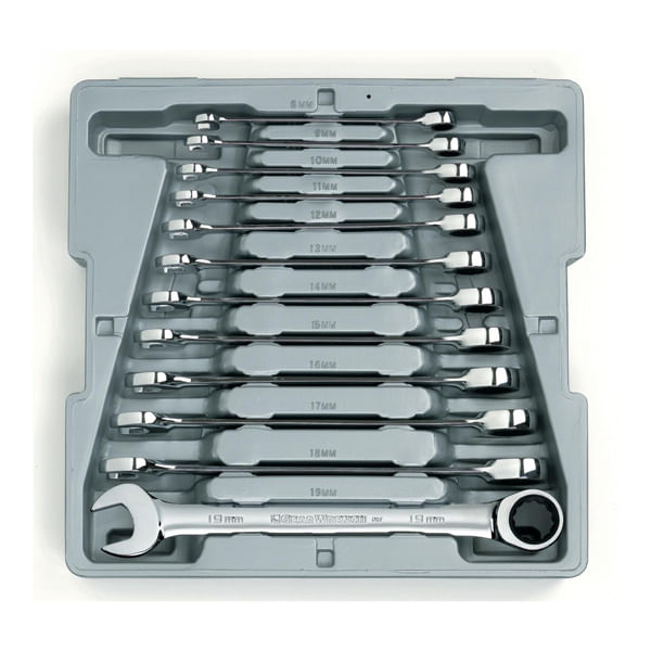 Juego de Llaves Combinadas con Matraca Met Gearwrench 9412 12 Piezas