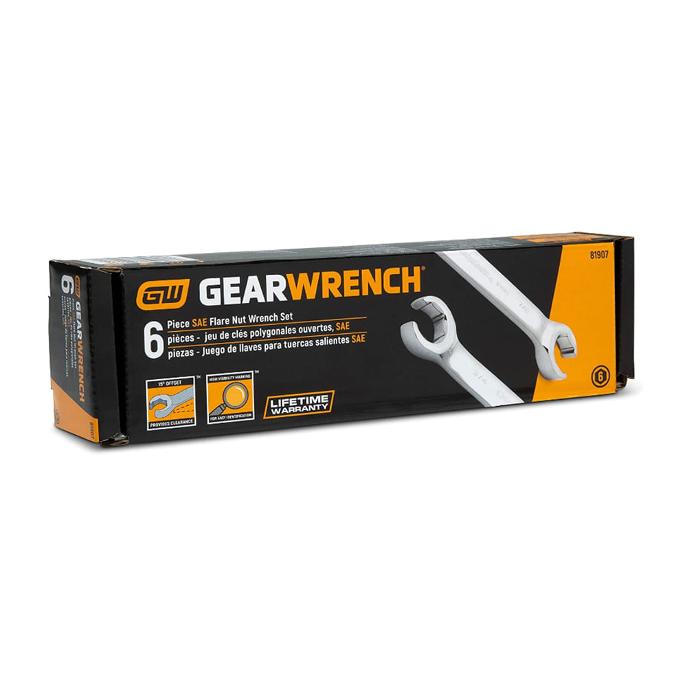 Foto 2 pulgar | Juego De Llaves Sae Para Tuercas Gearwrench 81907 6 Pz